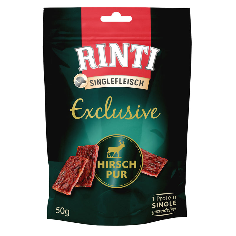 Rinti Singlefleisch Exclusive Snack Hirsch Pur